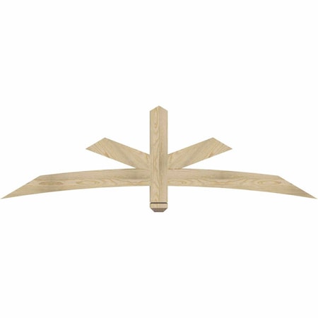 Ekena Millwork Alberta Rough Sawn Timber Gable Bracket, Douglas Fir, 72"W x 21"H x 4"D x 4"F, 7/12 Pitch GBW072X21X0404ALB00RDF
